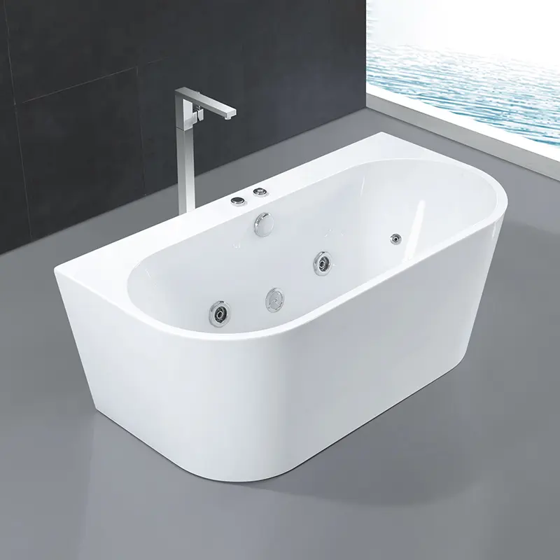 Acrylic Freestanding massage Bathtub for Bathrooms Modern Bathtub