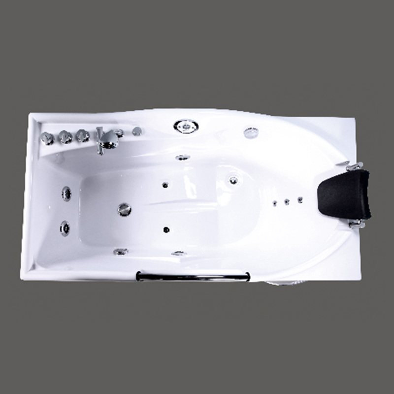 Rectangle White Smart Massage Bathtub New Style Whirlpool Bathtubs & Whirlpools Freestanding Massage Bathtub