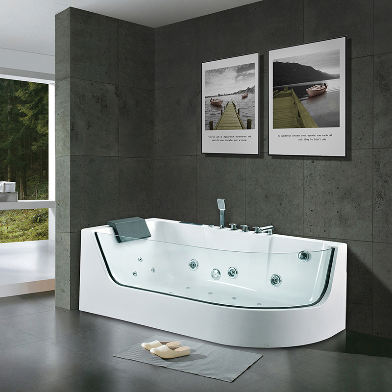 Air Bubble Single White Massage Bathtub with Bluetooth New Style Whirlpool Bathtubs & Whirlpools