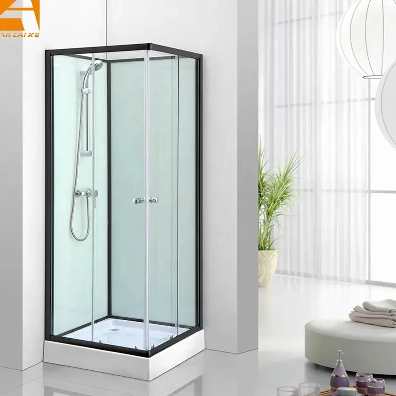 Affordable full glass shower enclosure with sliding door, four-sided, model KF-314