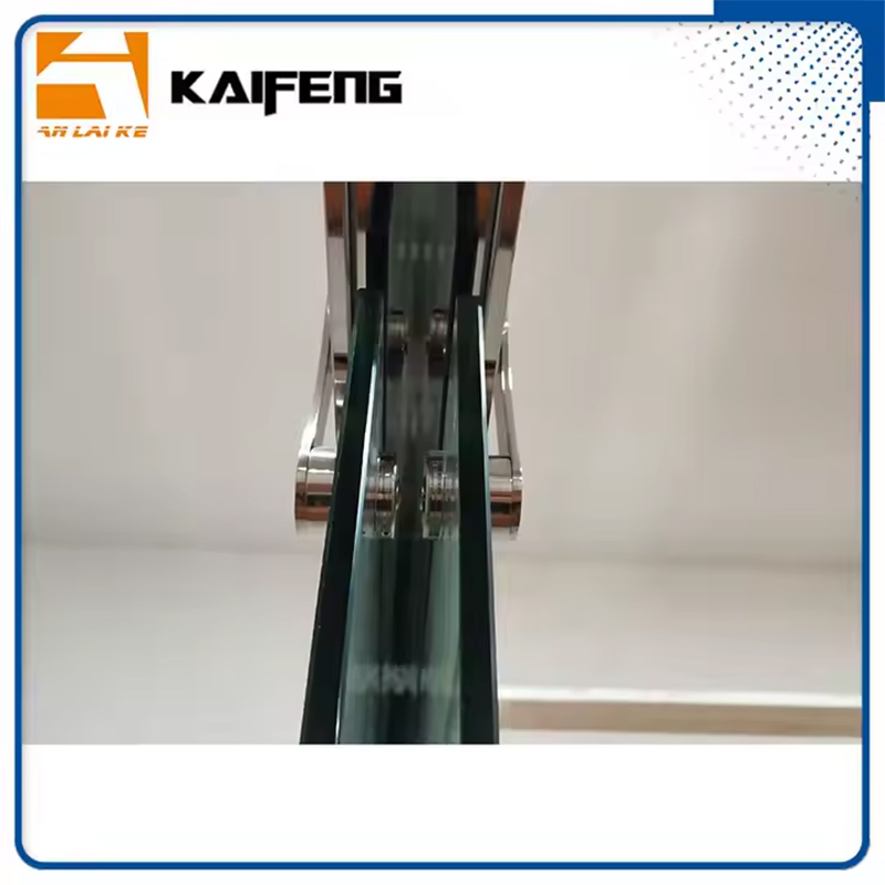 OEM Corner Shower tub door Folding door Clear Tempered Glass for bathroom (4)